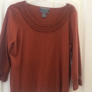 FINAL MARKDOWN Nouveaux Ladies knit top extra large